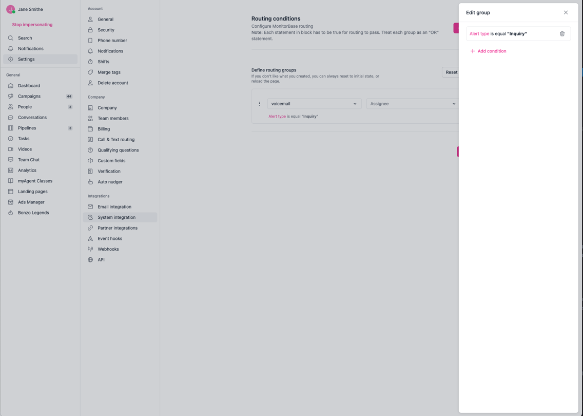 Connect MonitorBase with Bonzo CRM – MonitorBase